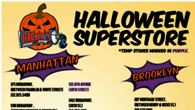 What Rickyshalloween.com website looked like in 2017 (6 years ago)