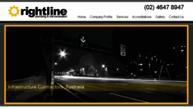 What Rightlineinfrastructure.com.au website looked like in 2017 (6 years ago)