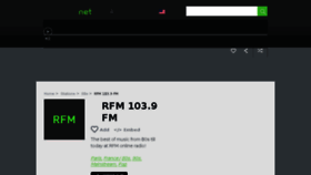 What Rfm.radio.net website looked like in 2017 (6 years ago)