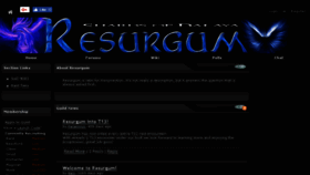 What Resurgum.guildlaunch.com website looked like in 2017 (6 years ago)