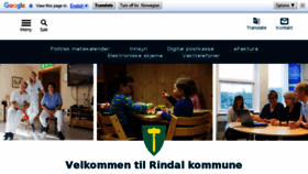 What Rindal.kommune.no website looked like in 2017 (6 years ago)