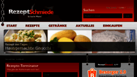 What Rezeptschmiede.de website looked like in 2017 (6 years ago)