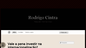 What Rodrigocintra.com.br website looked like in 2017 (6 years ago)