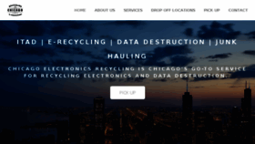 What Recyclecomputerchicago.com website looked like in 2017 (6 years ago)