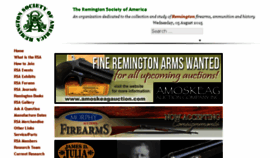 What Remingtonsociety.com website looked like in 2017 (6 years ago)