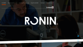 What Ronin.com website looked like in 2017 (6 years ago)