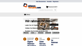 What Rahmenversand.de website looked like in 2017 (6 years ago)