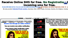 What Receiveonlinesms.biz website looked like in 2017 (6 years ago)