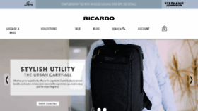 What Ricardoluggage.com website looked like in 2017 (6 years ago)