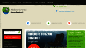 What Racvarosihorgaszbolt.hu website looked like in 2017 (6 years ago)