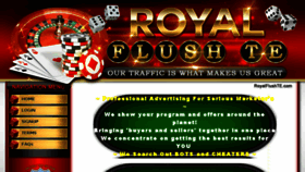 What Royalflushte.com website looked like in 2017 (6 years ago)