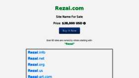 What Rezai.com website looked like in 2017 (6 years ago)