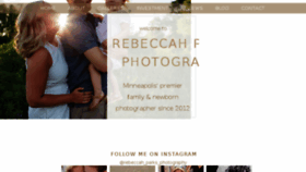 What Rebeccahparksphotography.com website looked like in 2017 (6 years ago)