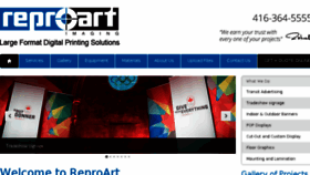 What Reproart.com website looked like in 2017 (6 years ago)
