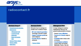 What Radiocontact.fr website looked like in 2017 (6 years ago)