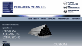 What Richardsonmetals.com website looked like in 2017 (6 years ago)