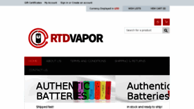 What Rtdvapor.com website looked like in 2017 (6 years ago)