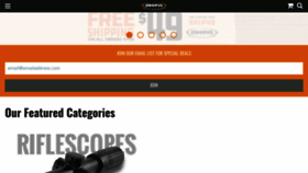 What Riflescopes.com website looked like in 2017 (6 years ago)