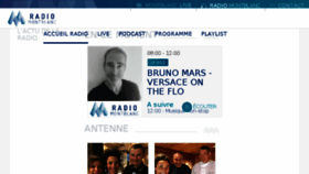 What Radiomontblanc.fr website looked like in 2017 (6 years ago)