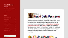 What Roalddahlfans.com website looked like in 2017 (6 years ago)