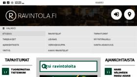 What Ravintola.fi website looked like in 2017 (6 years ago)