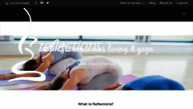 What Reflectionsyoga.com website looked like in 2017 (6 years ago)