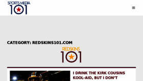 What Redskins101.com website looked like in 2017 (6 years ago)