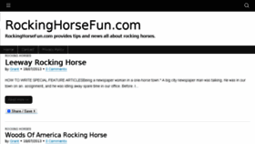 What Rockinghorsefun.com website looked like in 2017 (6 years ago)