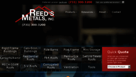 What Reedsmetals.com website looked like in 2017 (6 years ago)