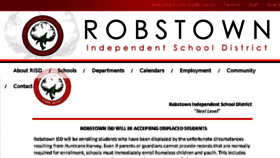 What Robstownisd.org website looked like in 2017 (6 years ago)