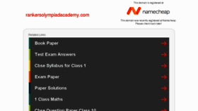 What Rankersolympiadacademy.com website looked like in 2017 (6 years ago)