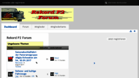 What Rekord-p2-forum.de website looked like in 2017 (6 years ago)