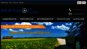 What Reifenklaus.at website looked like in 2017 (6 years ago)