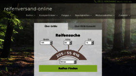 What Reifenversand-online.de website looked like in 2017 (6 years ago)