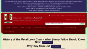 What Retrometalchairs.com website looked like in 2017 (6 years ago)
