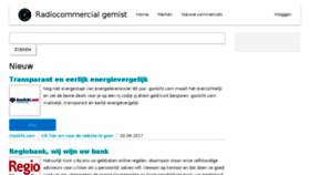 What Radiocommercialgemist.nl website looked like in 2017 (6 years ago)