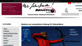 What Renato.de website looked like in 2017 (6 years ago)
