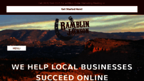 What Ramblinjackson.com website looked like in 2017 (6 years ago)