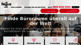 What Regus.de website looked like in 2017 (6 years ago)