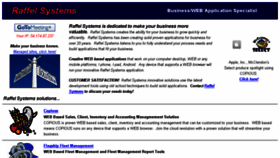 What Raffelsystems.com website looked like in 2017 (6 years ago)