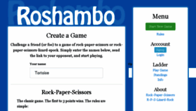 What Roshambo.me website looked like in 2017 (6 years ago)