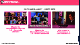 What Rompipallone.it website looked like in 2017 (6 years ago)