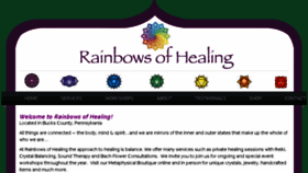 What Rainbowsofhealing.com website looked like in 2017 (6 years ago)