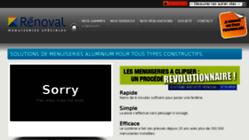 What Renoval-menuiseries.com website looked like in 2017 (6 years ago)