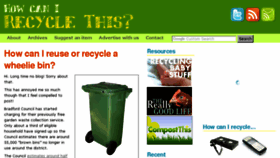 What Recyclethis.co.uk website looked like in 2017 (6 years ago)
