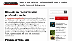 What Reconversionprofessionnelle.org website looked like in 2017 (6 years ago)