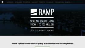 What Rampconf.com website looked like in 2017 (6 years ago)