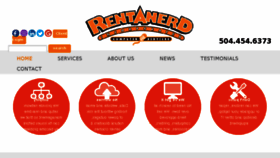What Rent-a-nerd.net website looked like in 2017 (6 years ago)