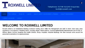What Roxwell.com website looked like in 2017 (6 years ago)