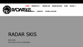 What Radarskis.com website looked like in 2017 (6 years ago)